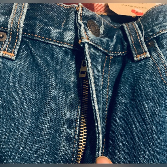 Levi's Western Fit Men's Dark Blue Relaxed Jeans. 100% Cotton - Picture 6 of 12